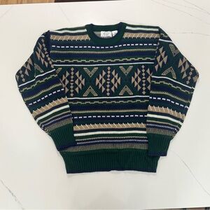 Vintage 80s Sears Knitted Aztec sweater